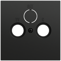 cub. caja con.antena coax. System 70 negro m(pint.)