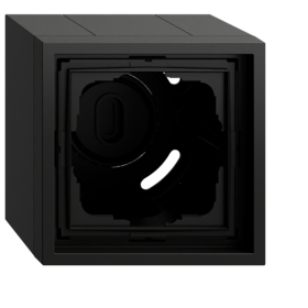 caja SF 1e + m.cob. Gira F300 negro m(pint.)