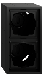 caja SF 2e + m.cob. Gira F300 negro m(pint.)