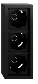 caja SF 3e + m.cob. Gira F200 negro m(pint.)