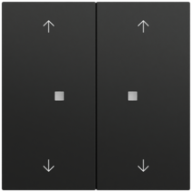 mód.sf.mando RF Multi 2e flechas KNX System 70 negro m(pint.)