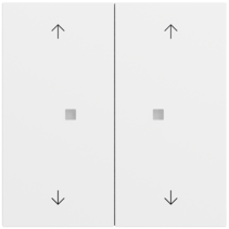 ps. tec.basc. 2e flechas OneKNX System 70 blanco m(pint.)