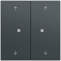 ps. tec.basc. 2e flechas OneKNX System 70 antracita(pint.)