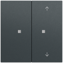 ps. tec.basc. 2e s.impr./flechas OneKNX System 70 antracita(pint.)