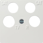 placa central 4e Accesorios blanco