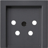 cub. caja conex.KPN 4p System 55 antracita