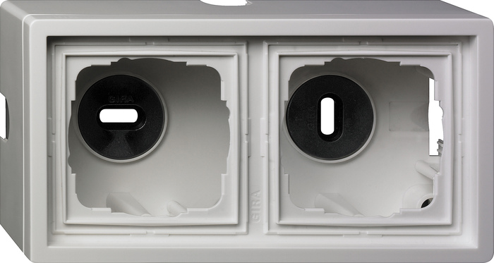 caja SF 2e + m.cob. Gira F100 blanco
