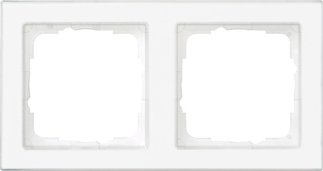 marco cob. 2e completam.rotulable Gira E2 transp./blanco