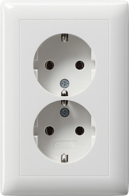 dub.SCHUKO marco int. p. caja mec. 1,5e Standard 55 blanco