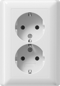 dub.SCHUKO marco int. s/gar. BRE Standard 55 blanco