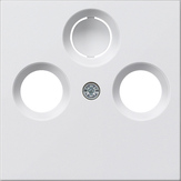 cub. caja con.antena coax. System 55 blanco m