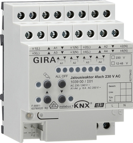 act.pers. 4e 230 V CA acc.man. KNX Carril DIN