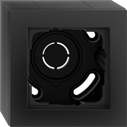 caja SF 1e + m.cob. Gira E2 negro m