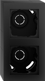 caja SF 2e + m.cob. Gira E2 negro m