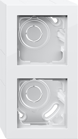 caja SF 2e + m.cob. Gira E2 blanco