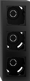 caja SF 3e + m.cob. Gira E2 negro m