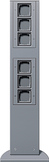 colum.alim. 6 un.libres 769 mm Columna d´energie Gira c.alum.