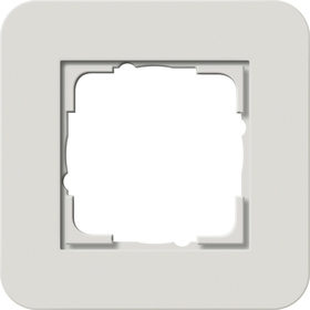 marco cob. 1e Gira E3 gris claro/blanco