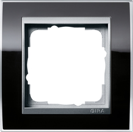 marco cob. 1e marco interm. c.alum. Gira Event Clear negro