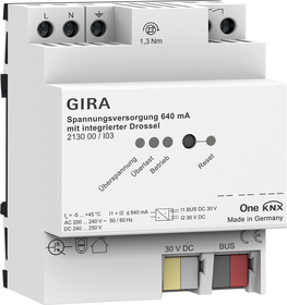 alim.eléctrica 640 mA bob.choke OneKNX Carril DIN