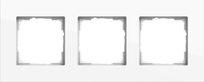 marco cob. 3e Gira Esprit alum.blanco(pint.)