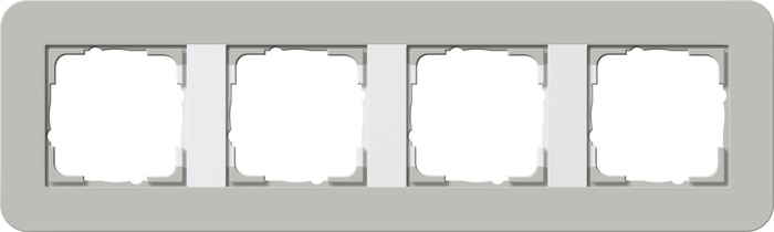 marco cob. 4e Gira E3 gris/blanco