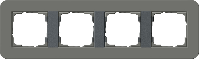marco cob. 4e Gira E3 gris osc./antra.