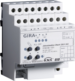 act.pers. 2e 230 V CA acc.man. KNX Carril DIN