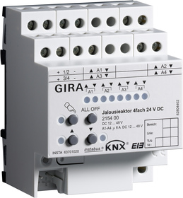 act.pers. 4e 24 V CC acc.man. KNX Carril DIN