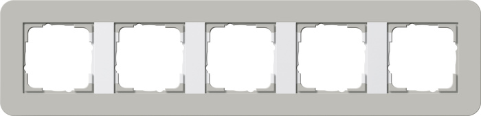 marco cob. 5e Gira E3 gris/blanco