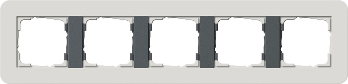 marco cob. 5e Gira E3 gris claro/antra.