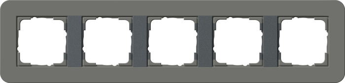 marco cob. 5e Gira E3 gris osc./antra.