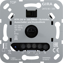 RTA 230 V con.NC/NA InDes + luz pil. Mecanismo