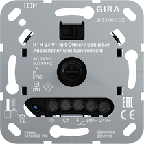 RTA 24 V con.NC/NA InDes + luz pil. Mecanismo