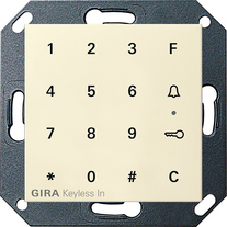 teclado códigos Gira Keyless In System 55 crema
