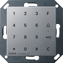 teclado códigos Gira Keyless In System 55 c.alum.
