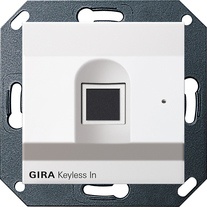 lect.huella dactilar Gira Keyless In System 55 blanco