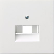 cub. UAE/IAE + caja conex.red Gira F100 blanco