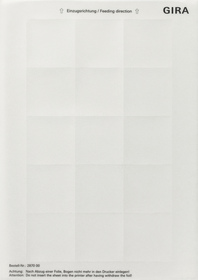 hojas rotulación 51x51 mm Accesorios transparente
