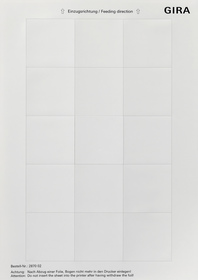 hojas rotulación 51x51 mm Accesorios blanco