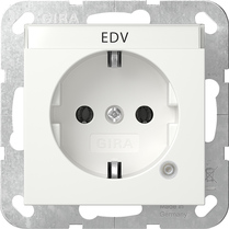 SCHUKO  luz pil. + CR System 55 blanco m