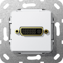 DVI (24+5) cab.adapt. Mecanismo blanco