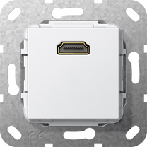 HDMI acopl. Mecanismo blanco