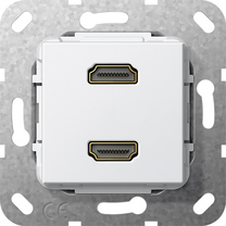 HDMI 2e acopl. Mecanismo blanco