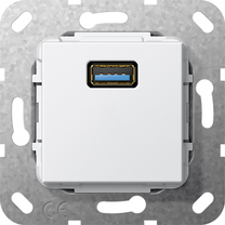 USB 3.0 A acopl. Mecanismo blanco