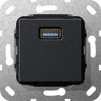 USB 3.0 A cab.adapt. Mecanismo negro m