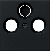 cub. caja con.antena coax. System 55 negro m