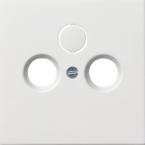 cub. caja con.antena coax. Gira F100 blanco