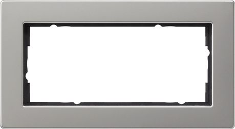 marco cob. 2e s.LC plano Gira E2 acero inoxidable