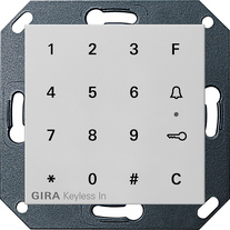 teclado códigos Gira Keyless In System 55 gris m